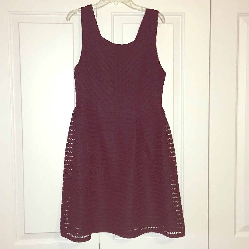 Eyelet structured Little Black Dress